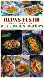 Repas festif aux saveurs marines