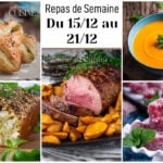 menu de la semaine de decembre