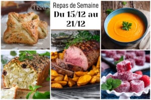 menu de la semaine de decembre