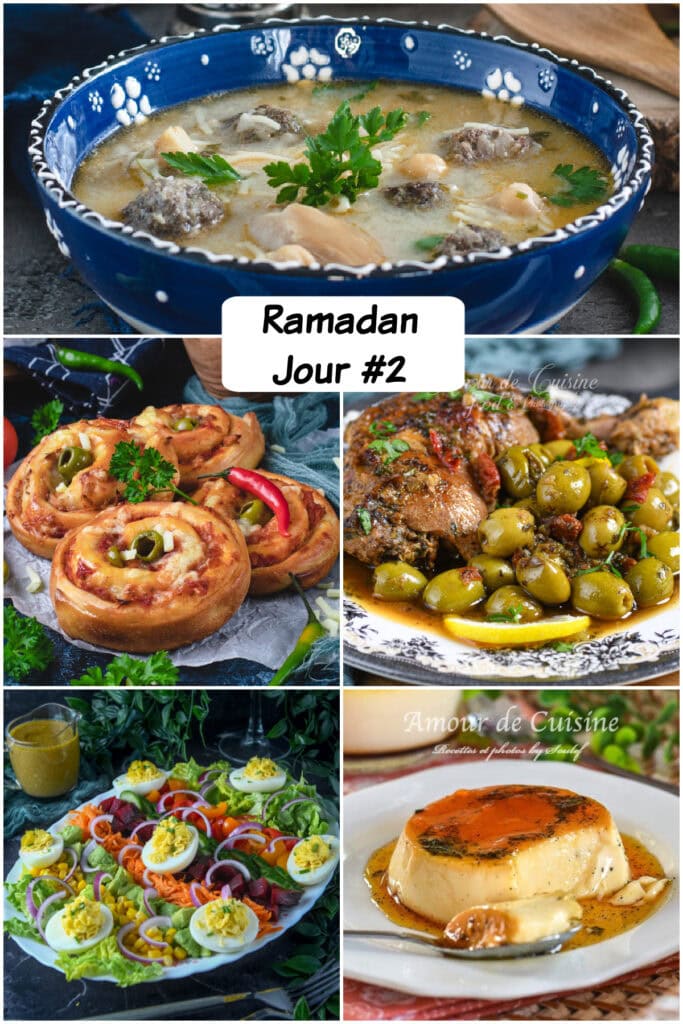 Menu ramadan jour 2