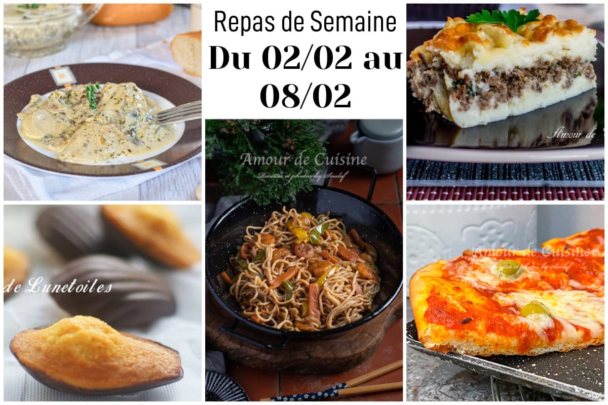 repas de la semaine 5