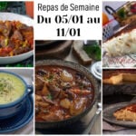 menu de la semaine du 05-01