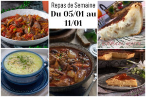 menu de la semaine du 05-01