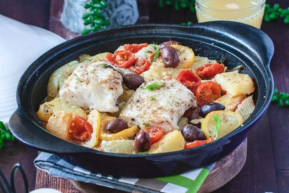 Tajine de fenouils aux olives et haddock (églefin )