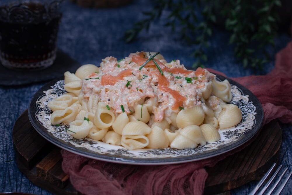 Recette de pates aux saumon fumé à la creme