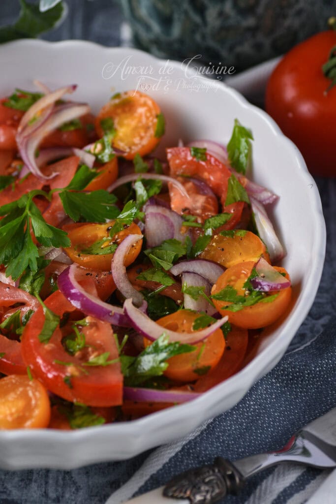 Salade de tomates fraiches