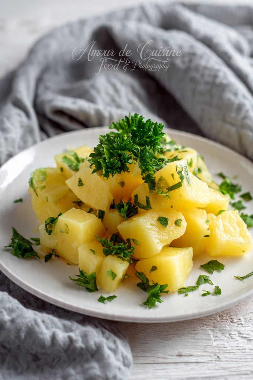 pomme de terre en cube à la vapeur