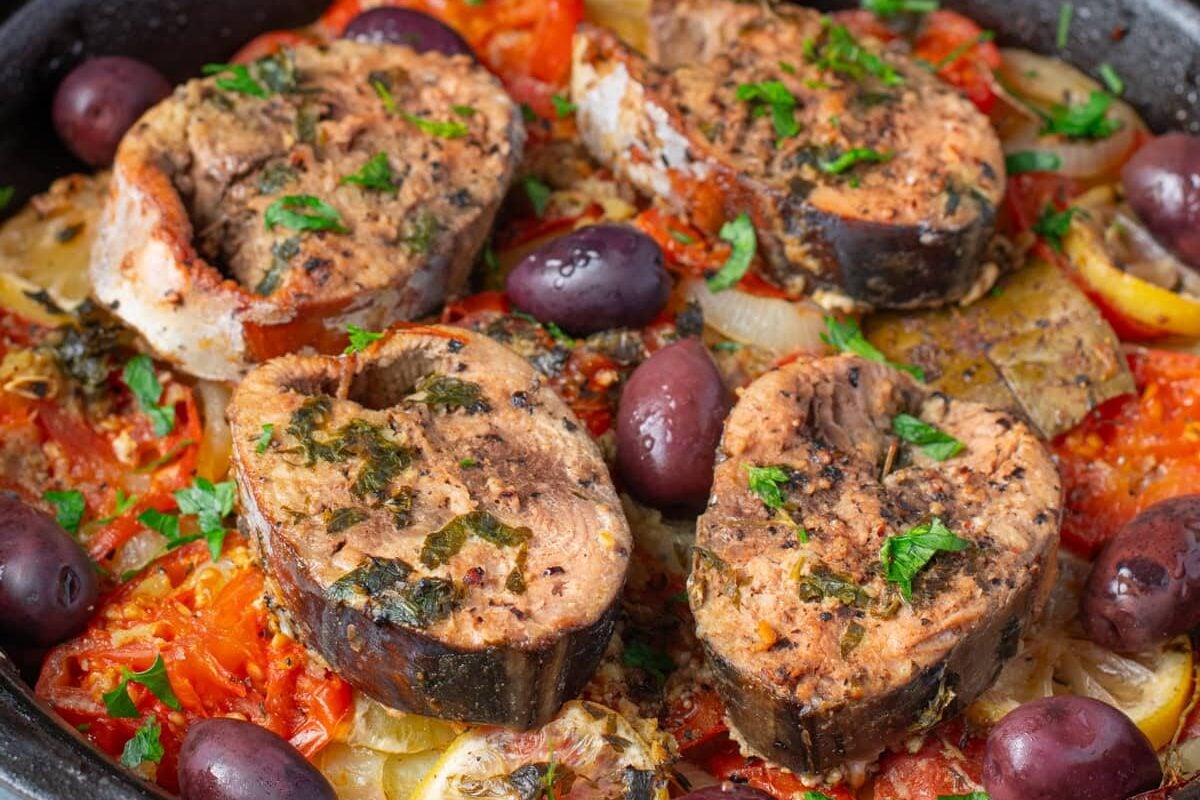 recette de Thon au four aux légumes