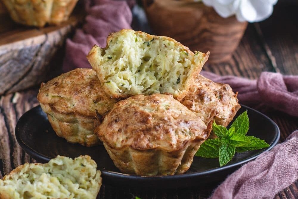 Muffins salés aux courgettes et parmesan