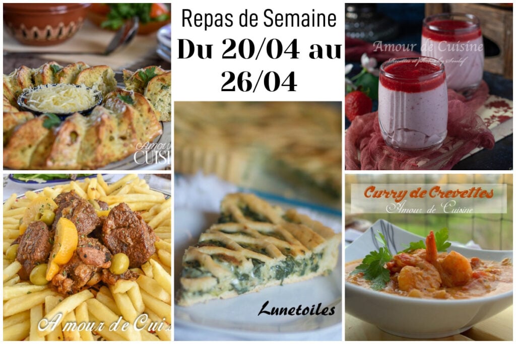 menu de semaine 17