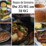 menu de la semaine du 25-05