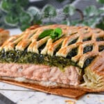 feuilleté au saumon et épinards