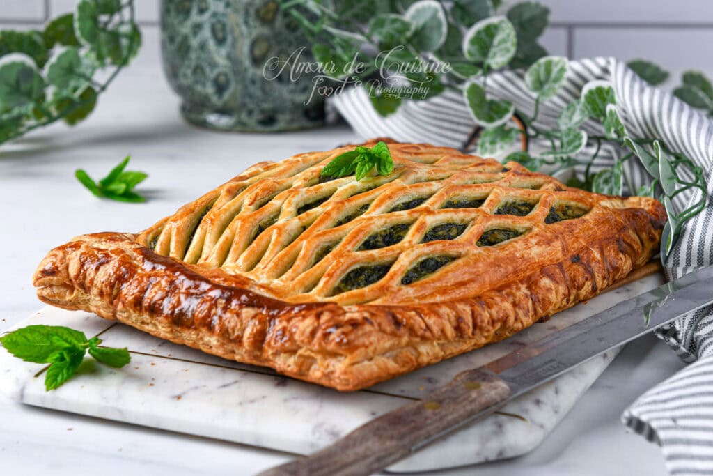 feuilleté de saumon aux épinards
