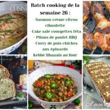 recettes batch cooking pour 4 personnes