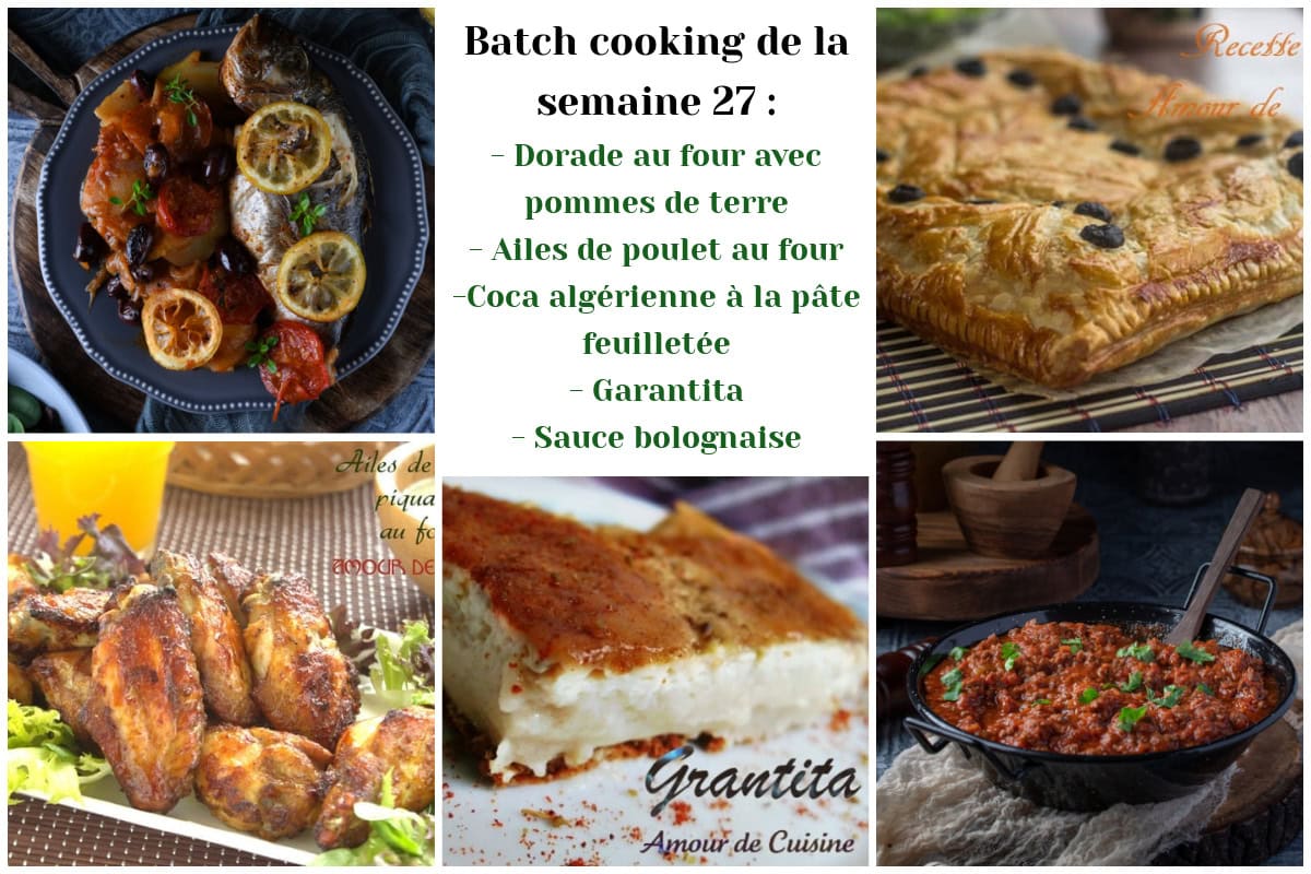 batch cooking semaine 27