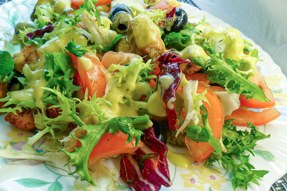 salade saumon mangue