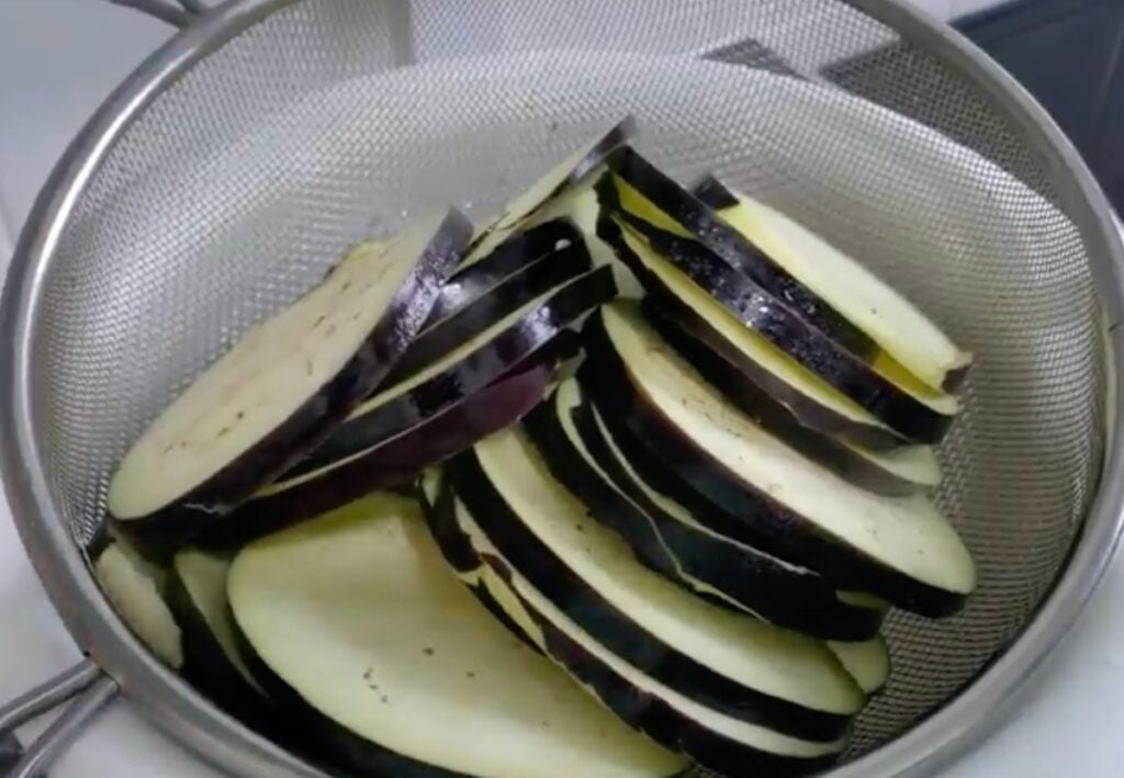 aubergines en rondelles