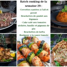 Recettes batch cooking 29 : 5 repas faciles à préparer