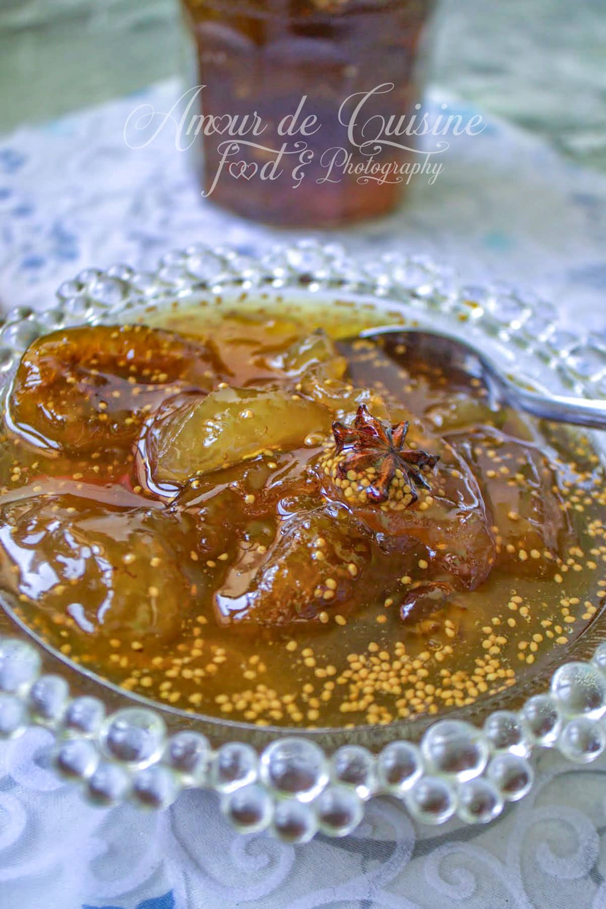 confiture de figues er melon à la badiane