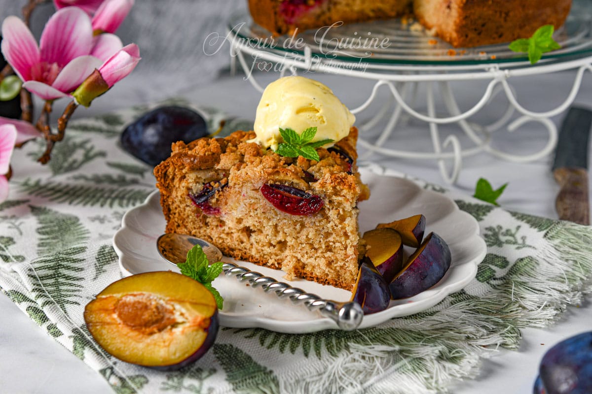gateau quetsches et son crumble