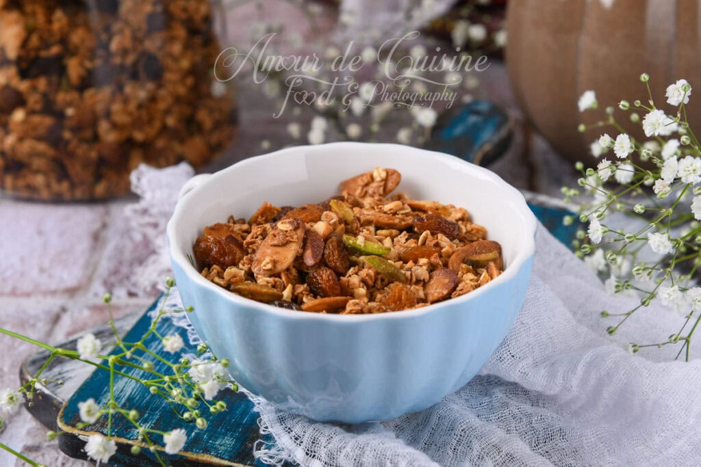 granola maison aux amandes et pistache