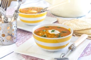Easy Red Lentil and Sweet Potato Soup