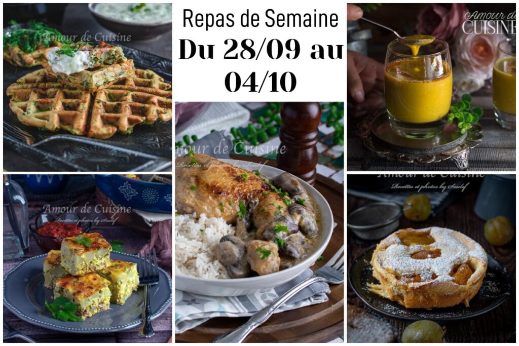 menu semaine 40