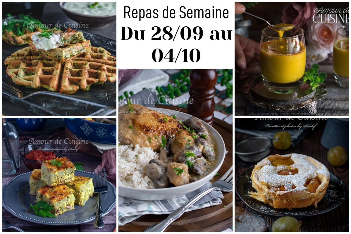 menu semaine 40