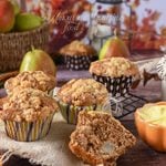 Muffins aux poires et aux épices d’automne