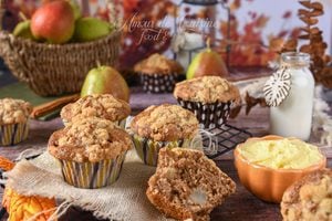 Muffins aux poires et aux épices d’automne