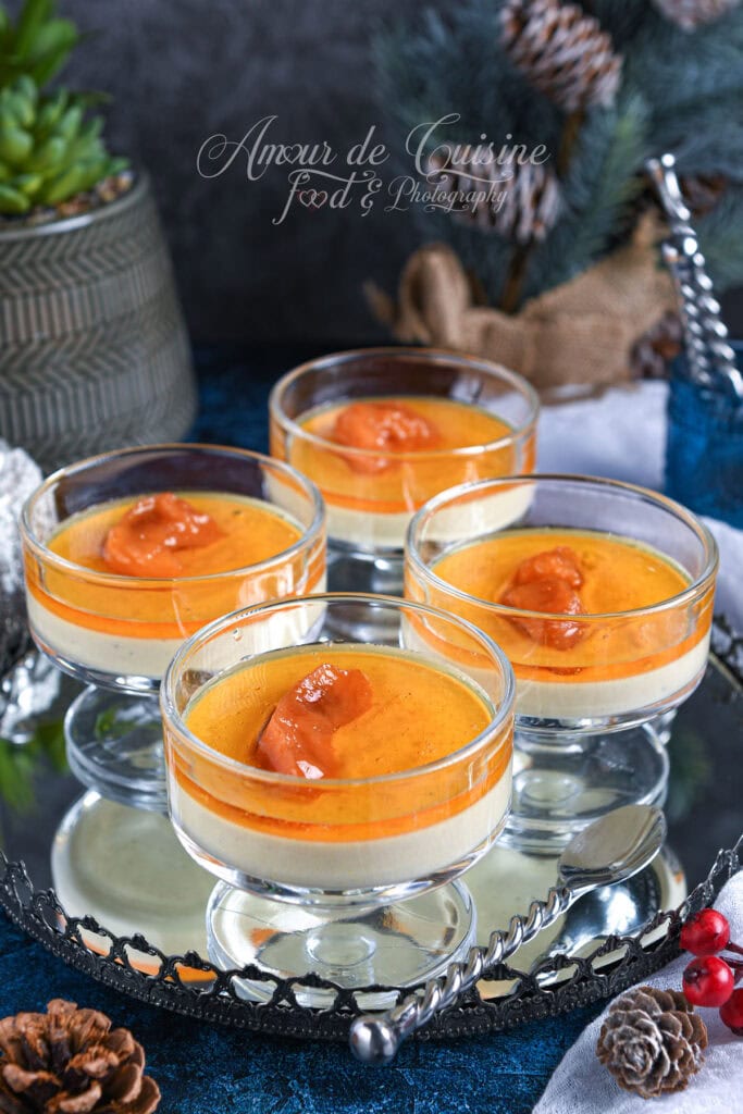 Panna cotta au foie gras et gelée de coing : verrines festives faciles