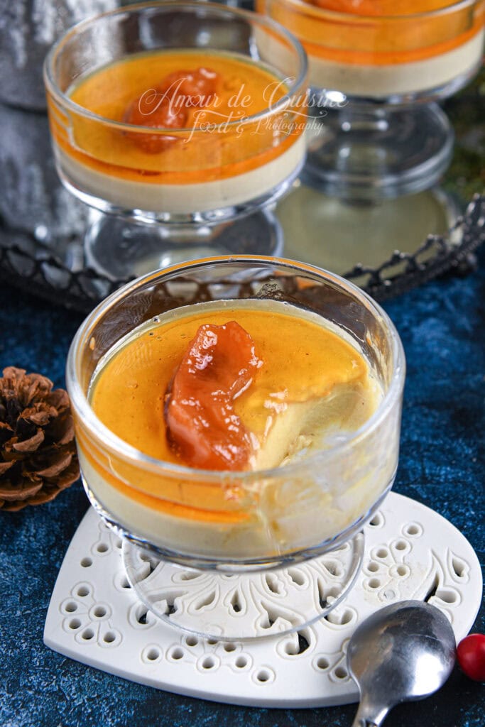 Panna cotta au foie gras et gelée de coing : verrines festives faciles