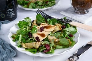 salade de mache foie gras et artichaut